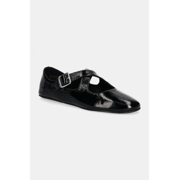 Aldo balerini de piele AMBERIA culoarea negru, 13875064 AMBERIA